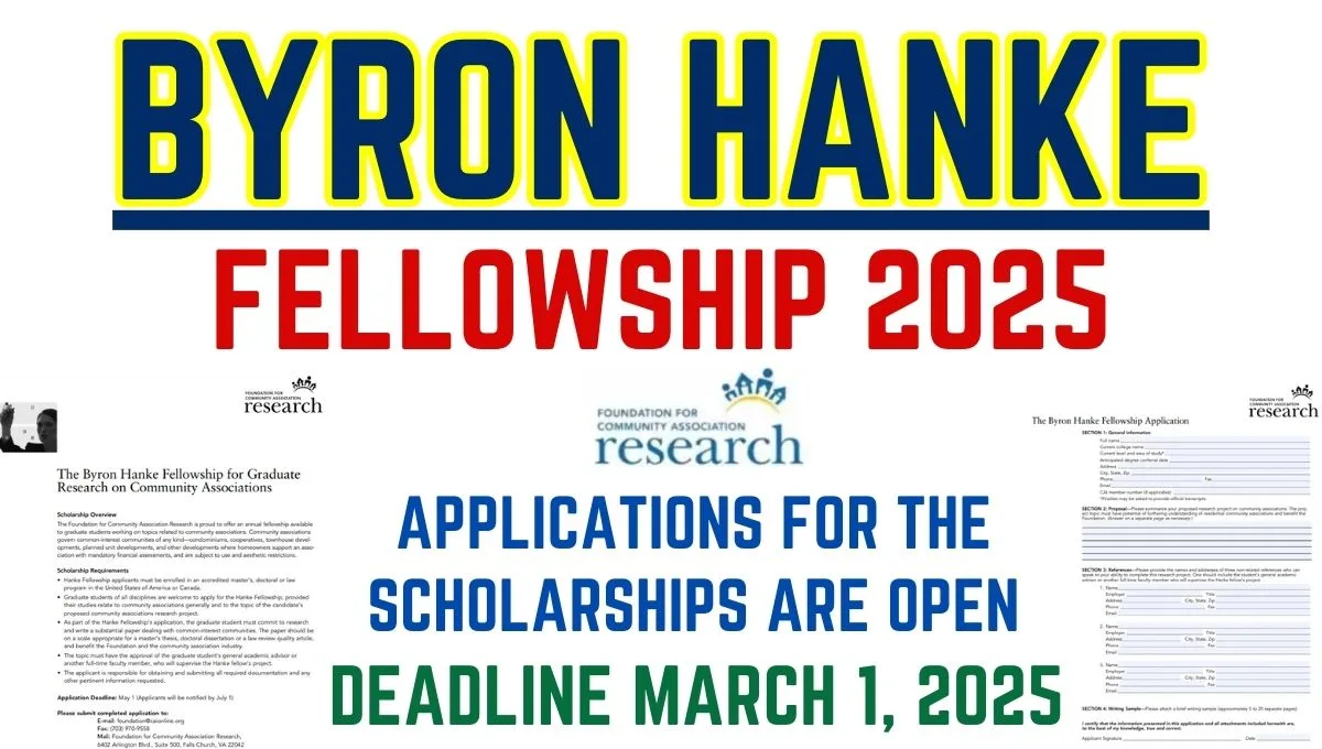 Byron Hanke Fellowship 2025