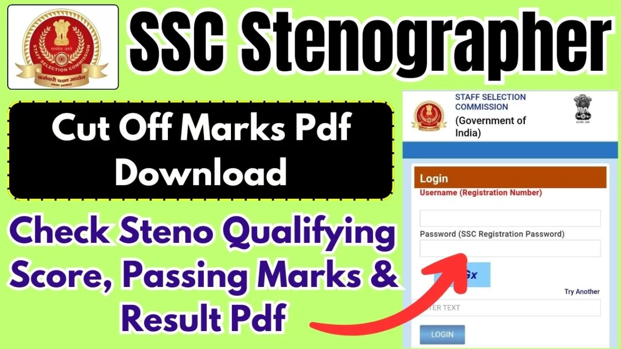 SSC Stenographer Cut Off Marks