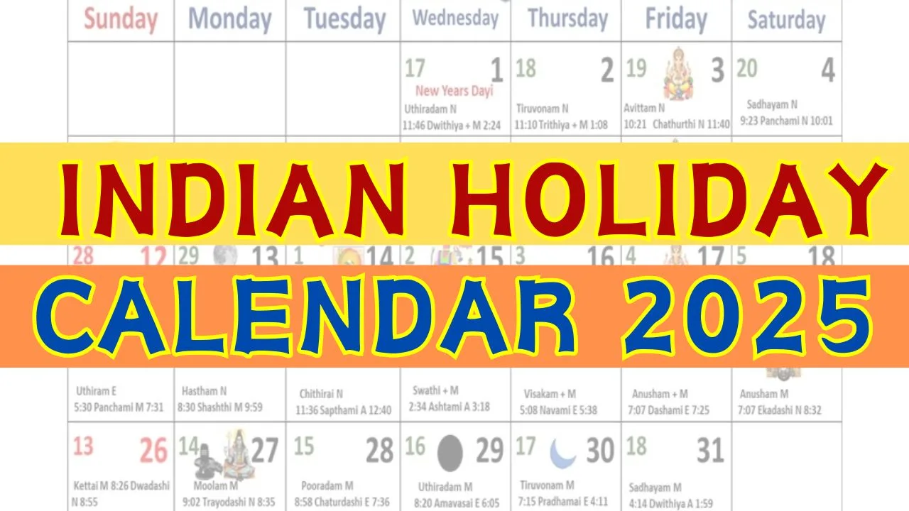 Festival Calendar 2025 Full List of Holidays In India OPSC RECRUITMENT