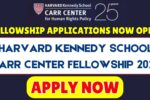 Harvard Kennedy School Carr Center Fellowship