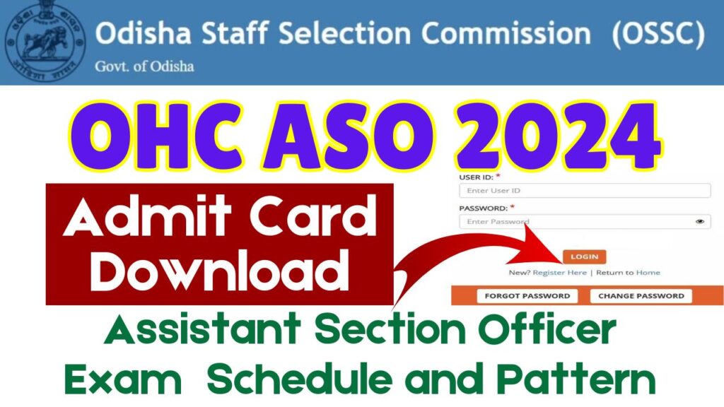 OHC ASO Admit Card 2024