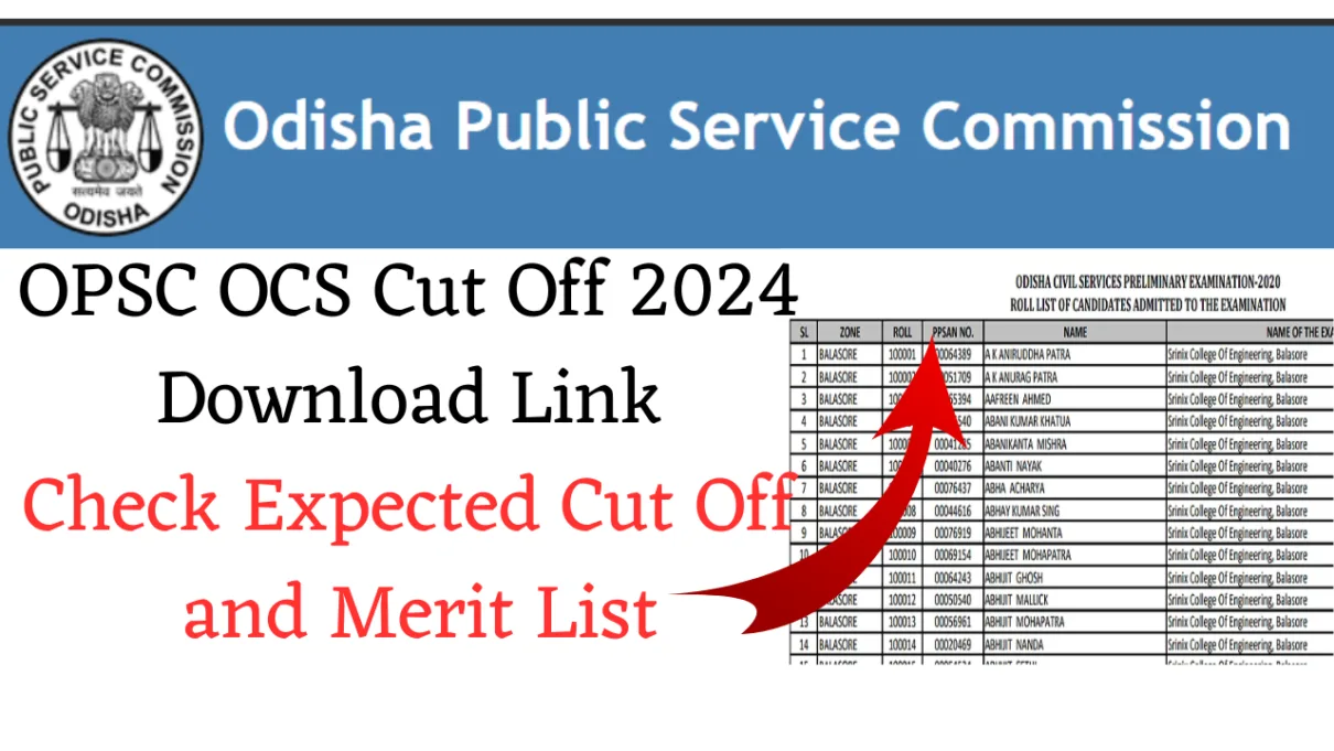 OPSC OCS Cut Off 2024 Download Link Check Expected Cut Off and Merit List