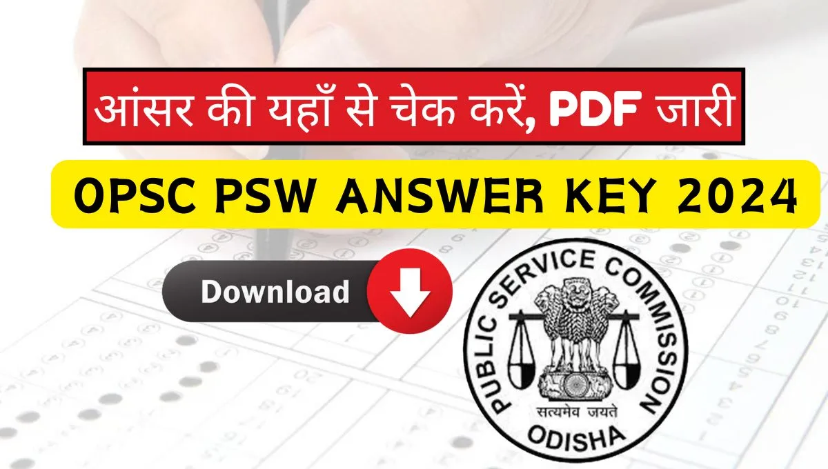 OPSC PSW Answer Key 2024