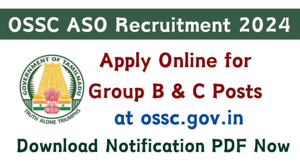 OSSC ASO Recruitment 2024