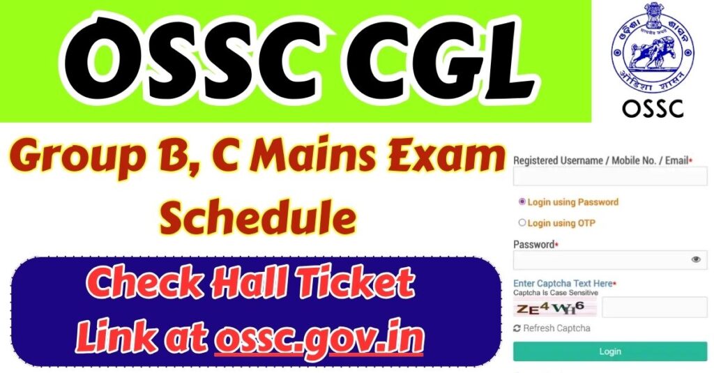 OSSC CGL Mains Exam 2025