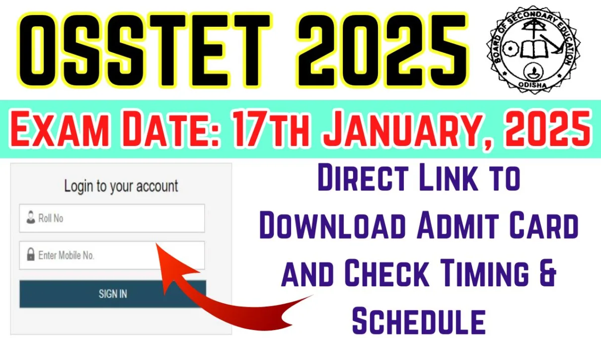 OSSTET 2025 Exam Date 