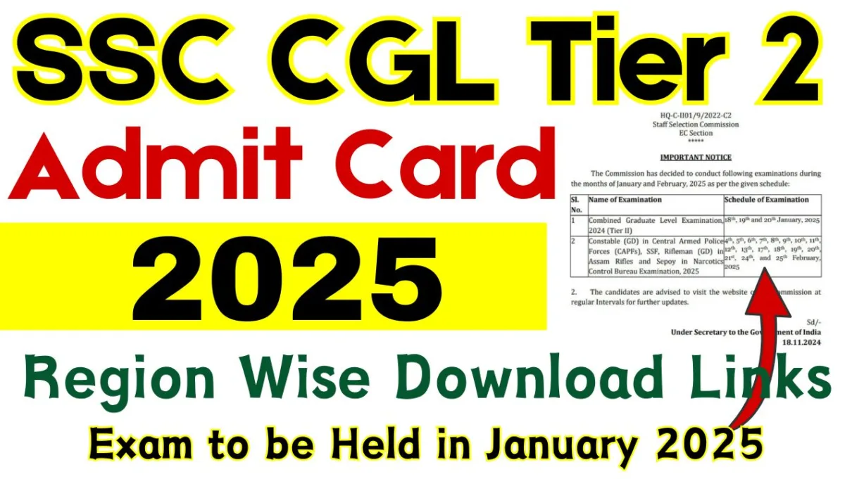 SSC CGL Tier 2 Admit Card