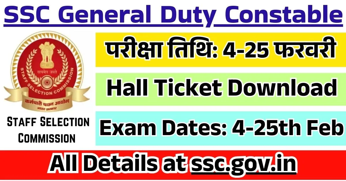 SSC GD Admit Card 2025