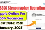 UPSSSC Stenographer Recruitment Apply Online min