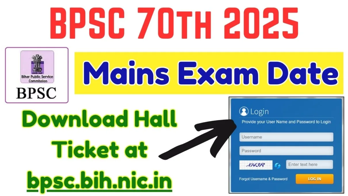 BPSC 70th Mains Exam 2025