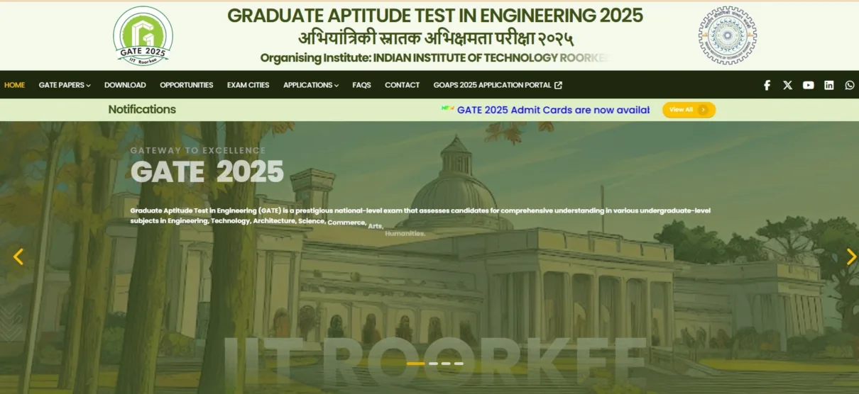 GATE 2025 Admit Card