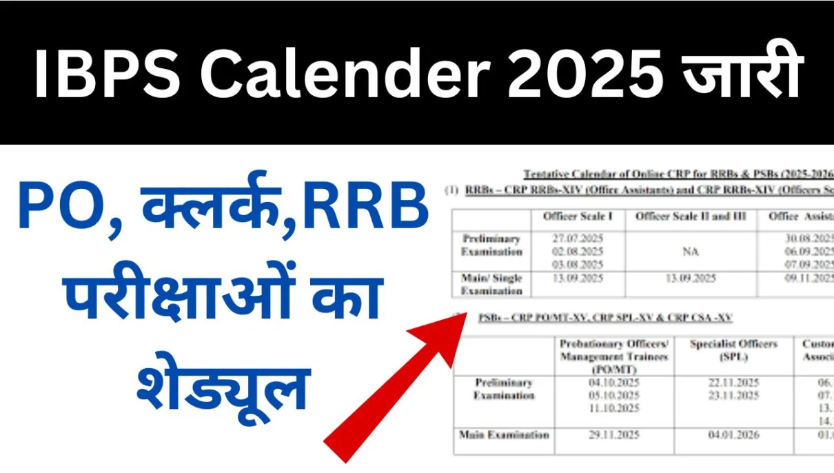 IBPS Calender 2025