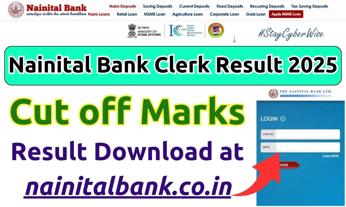 Nainital Bank Clerk Result 2025