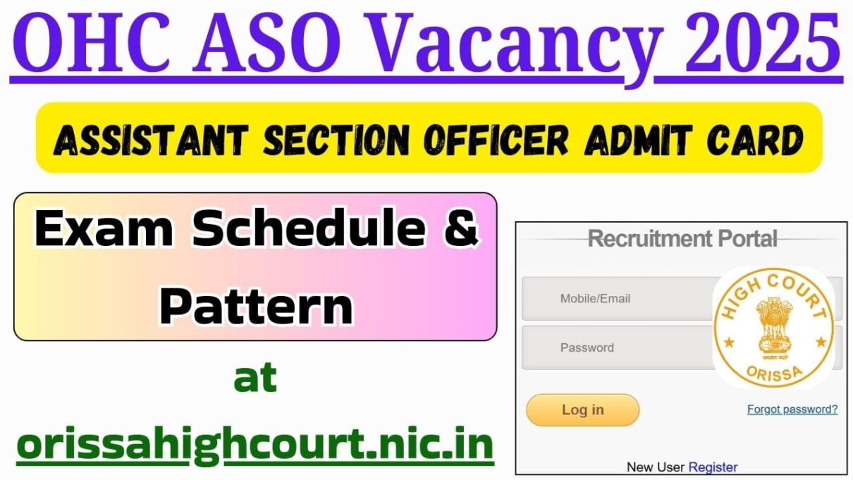 OHC ASO Admit Card 2025