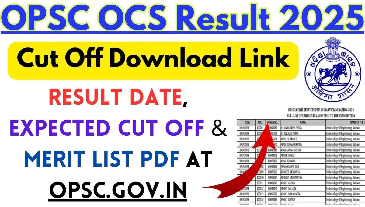 OPSC OCS Cut Off Download Link