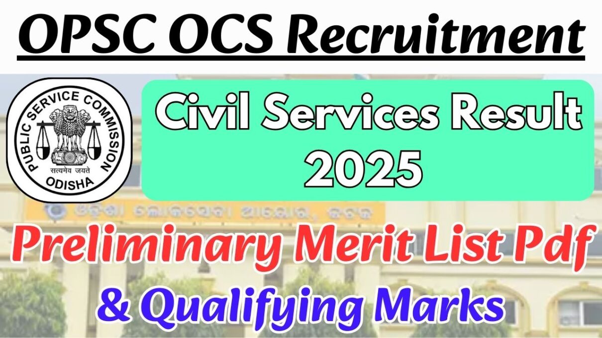 OPSC OCS Result 2025