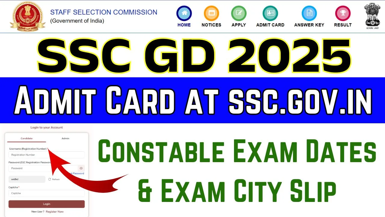 SSC GD Admit Card 2025