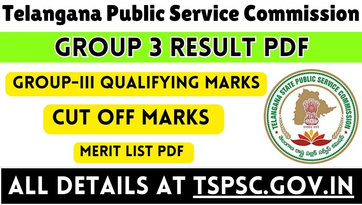 TSPSC Group 3 Result 2025