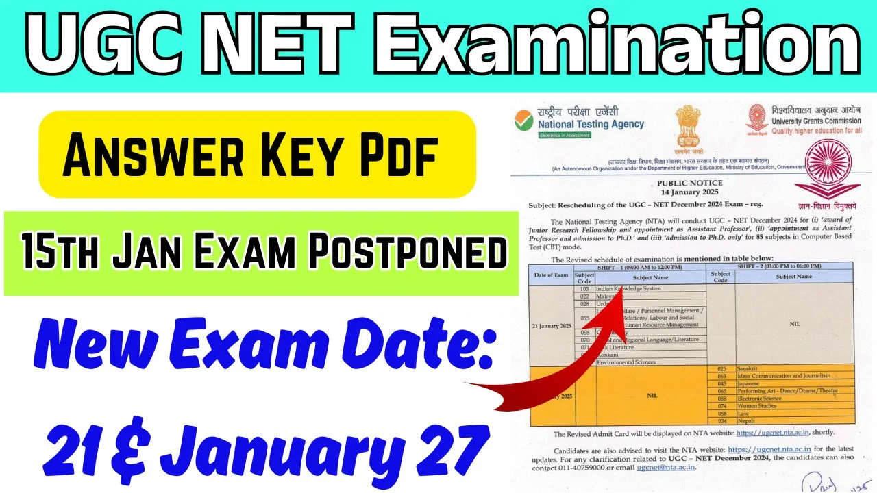 UGC NET Answer Key 2025