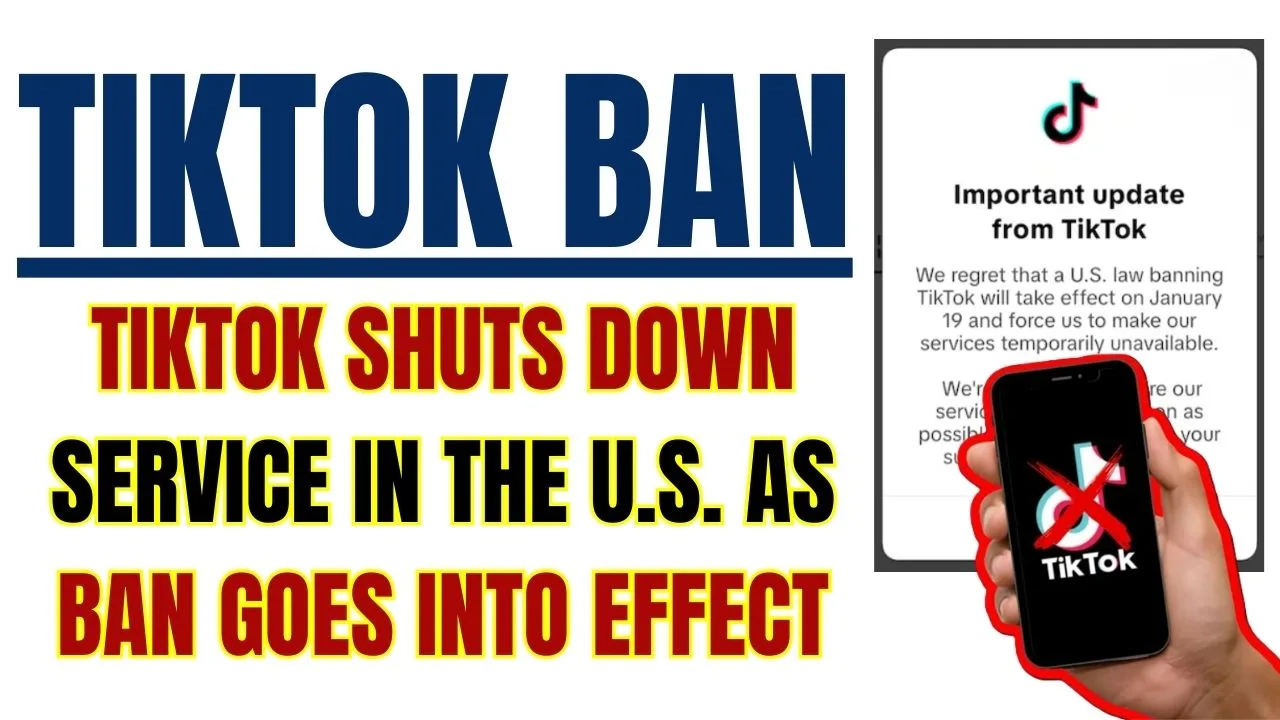 US TikTok Ban TikTok shuts down service in the U.S. as ban goes into