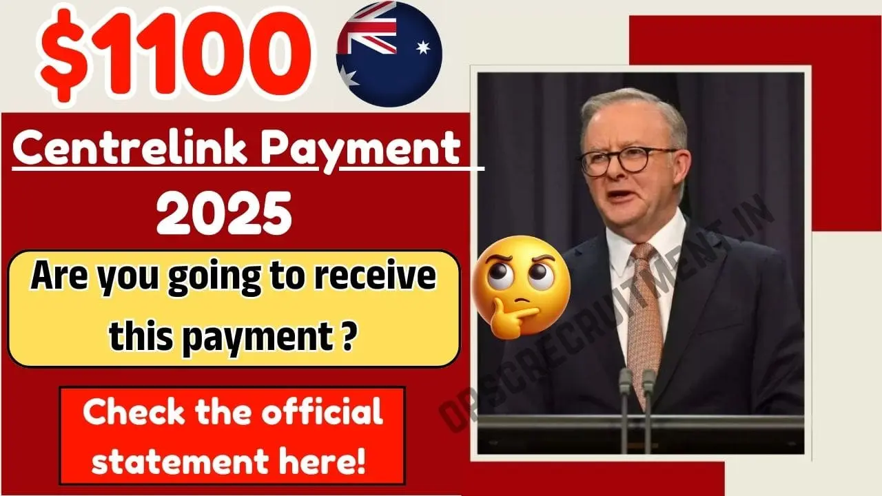 $1100 Centrelink Payment in 2025