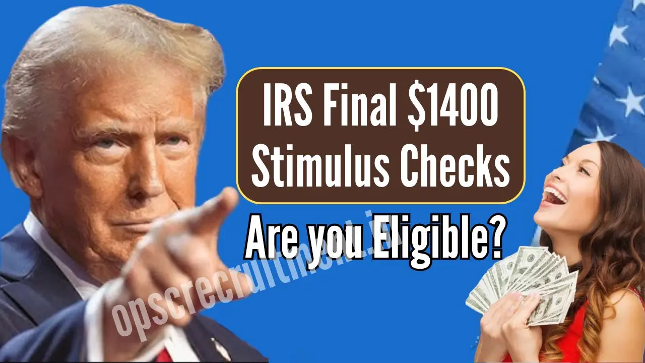 1400 Stimulus Checks from IRS