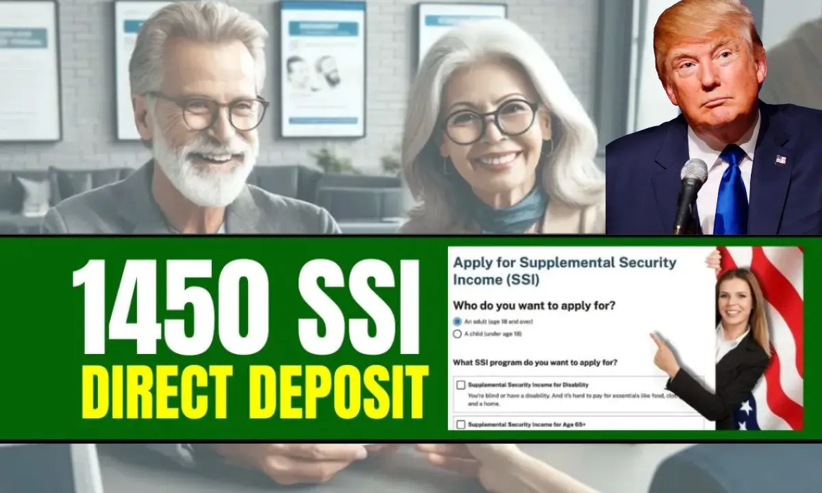 $1450 SSI Direct Deposit Scheduled