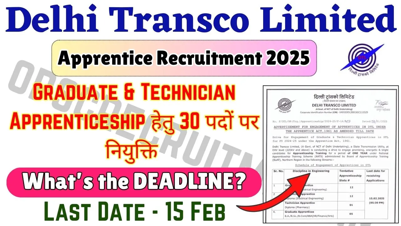 DTL Apprentice Recruitment 2025 