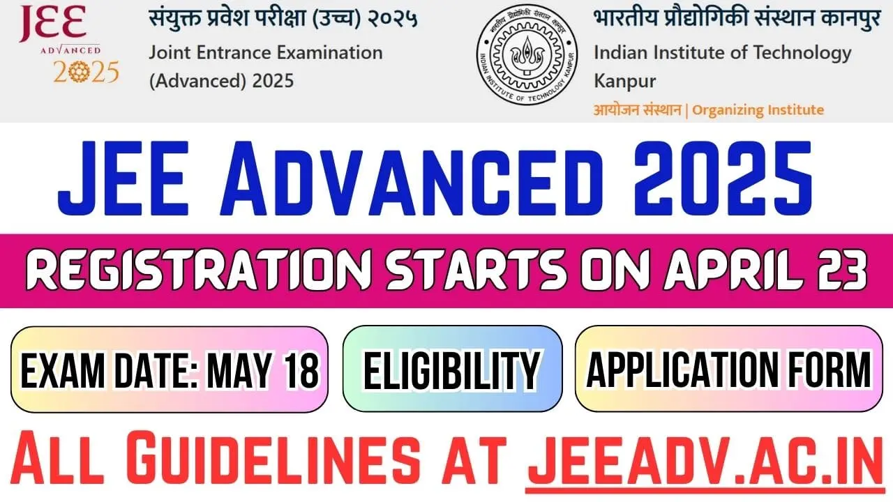 JEE Advanced 2025 Registration 