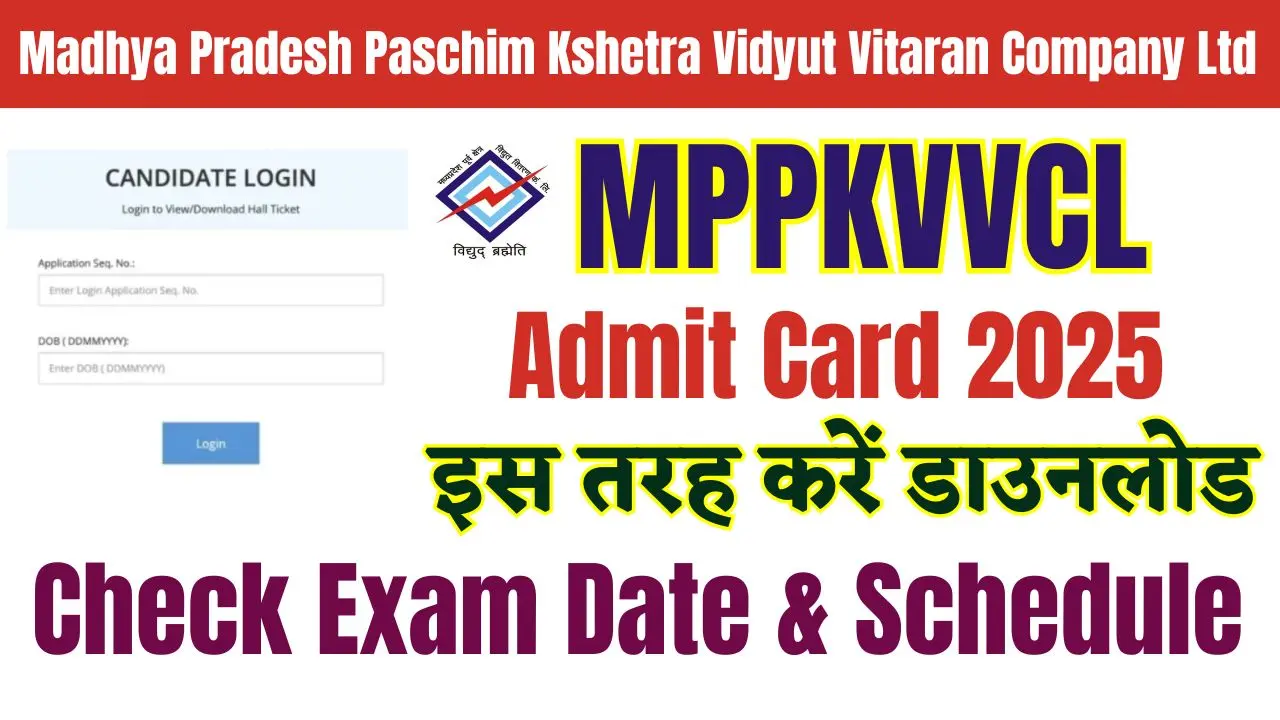 MPPKVVCL Admit Card 2025