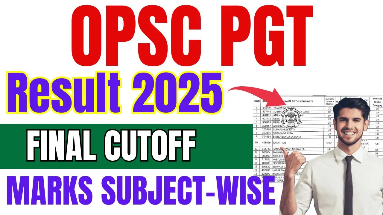 OPSC PGT Result 2025