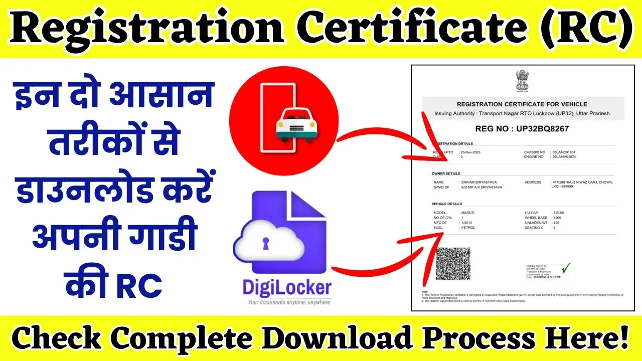 Registration Certificate Download Process 