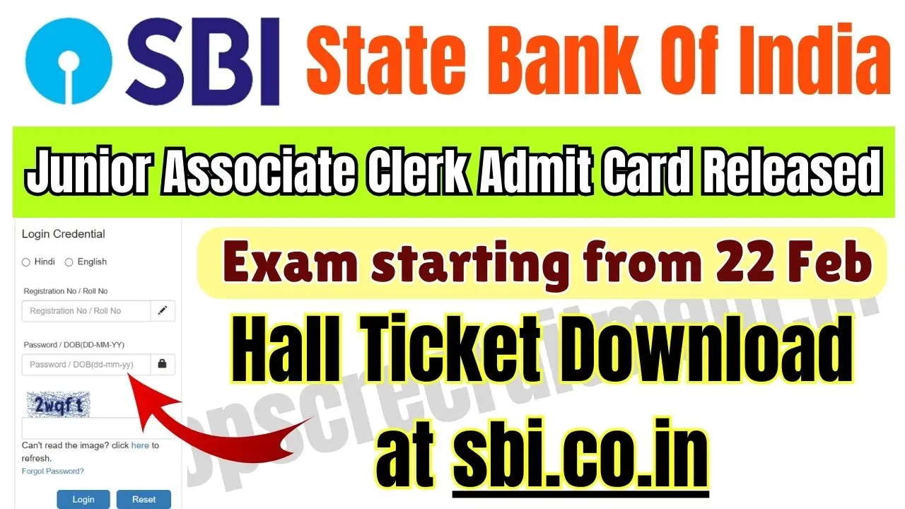 SBI Clerk Admit Card 2025 