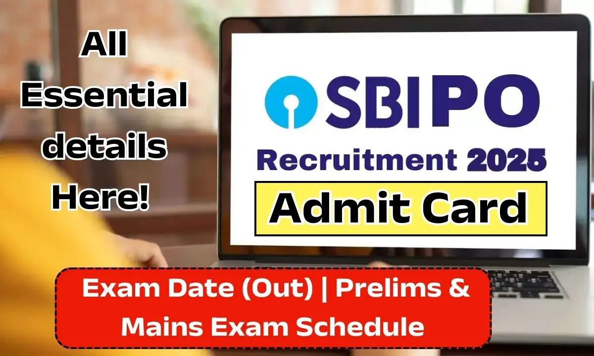 SBI PO 2025 Admit Card