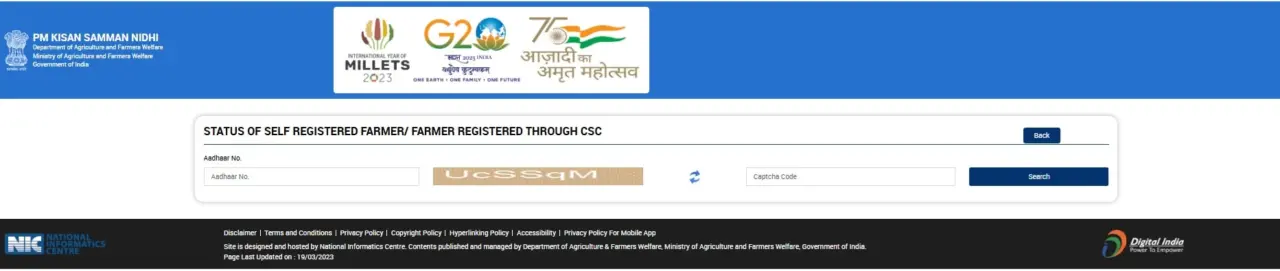 pm kisan aadhar card status min