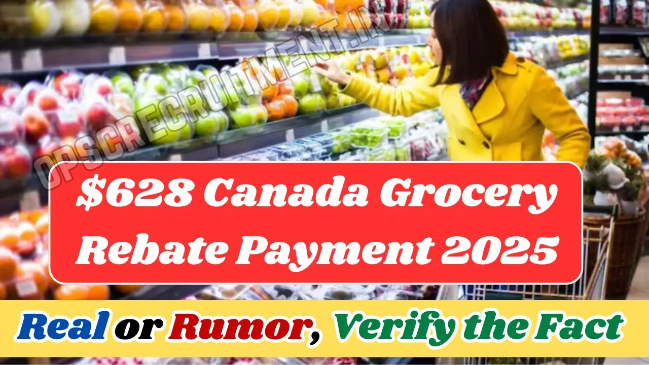 $628 Canada Grocery Rebate Payment 2025